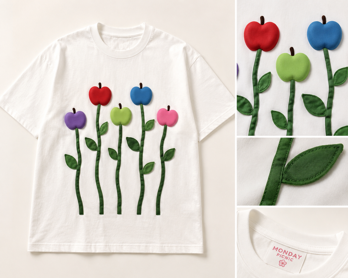 Flower apples tee
